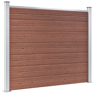 vidaXL Fence Panel Set WPC 872x146 cm Brown