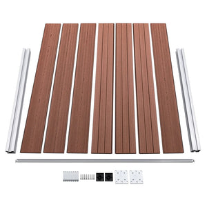 vidaXL Fence Panel Set WPC 872x146 cm Brown