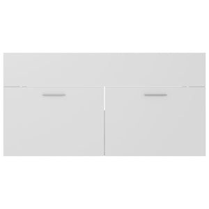 vidaXL Sink Cabinet with Built-in Basin White Engineered Wood