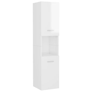 vidaXL Bathroom Furniture Set White Engineered Wood