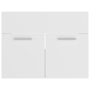 vidaXL Bathroom Furniture Set White Engineered Wood