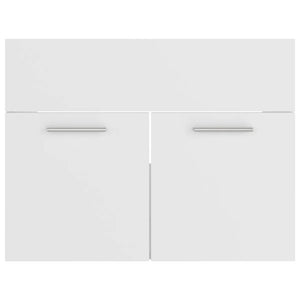 vidaXL Bathroom Furniture Set White Engineered Wood