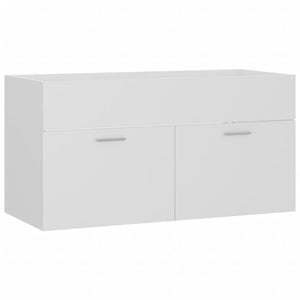 vidaXL Bathroom Furniture Set White Engineered Wood