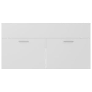 vidaXL Bathroom Furniture Set White Engineered Wood