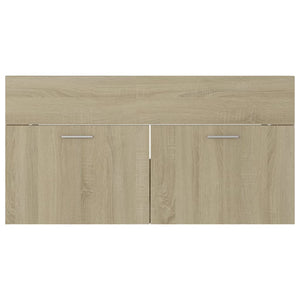 vidaXL Sink Cabinet with Built-in Basin Sonoma Oak Engineered Wood