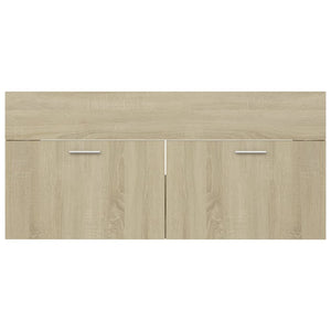 vidaXL Sink Cabinet with Built-in Basin Sonoma Oak Engineered Wood