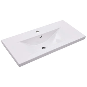vidaXL Sink Cabinet with Built-in Basin Concrete Grey Engineered Wood