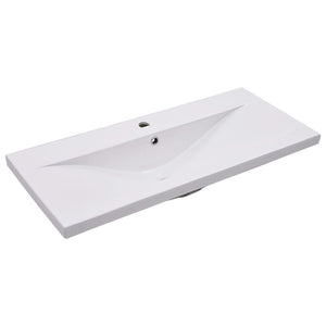 vidaXL Sink Cabinet with Built-in Basin White Engineered Wood