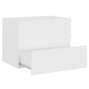 vidaXL Sink Cabinet with Built-in Basin White Engineered Wood