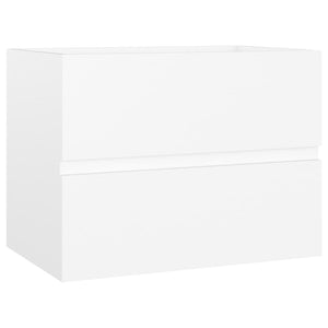 vidaXL Sink Cabinet with Built-in Basin White Engineered Wood