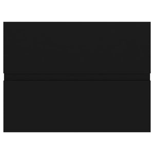 vidaXL Sink Cabinet with Built-in Basin Black Engineered Wood