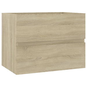 vidaXL Sink Cabinet with Built-in Basin Sonoma Oak Engineered Wood