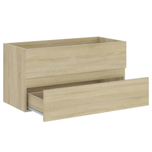 vidaXL Sink Cabinet with Built-in Basin Sonoma Oak Engineered Wood