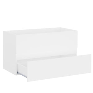 vidaXL Bathroom Furniture Set White Engineered Wood