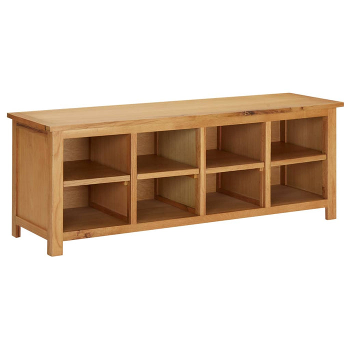 vidaXL Shoe Rack 114x37x45 cm Solid Oak Wood