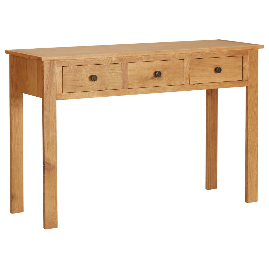 vidaXL Dressing Table 110x40x75 cm Solid Oak Wood