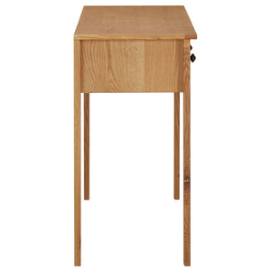 vidaXL Dressing Table 110x40x75 cm Solid Oak Wood