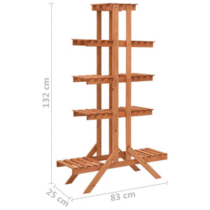 vidaXL Plant Stand 83x25x132 cm Solid Firwood