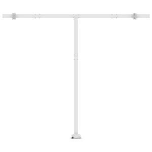 vidaXL Freestanding Manual Retractable Awning 300x250 cm Cream