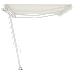 vidaXL Freestanding Manual Retractable Awning 600x300 cm Cream