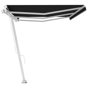 vidaXL Freestanding Manual Retractable Awning 600x300 cm Anthracite