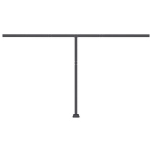 vidaXL Freestanding Manual Retractable Awning 400x300 cm Anthracite