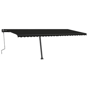 vidaXL Freestanding Manual Retractable Awning 600x350 cm Anthracite