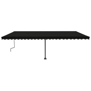 vidaXL Freestanding Manual Retractable Awning 600x350 cm Anthracite