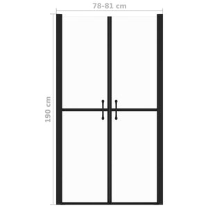 vidaXL Shower Door Clear ESG (78-81)x190 cm