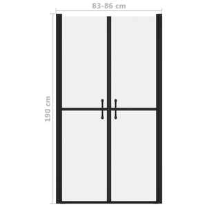 vidaXL Shower Door Frosted ESG (83-86)x190 cm