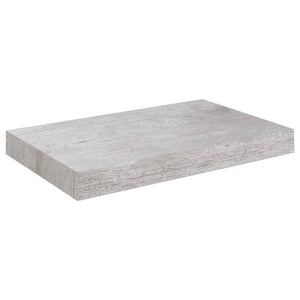 vidaXL Floating Wall Shelf Concrete Grey 23x23.5x3.8 cm MDF