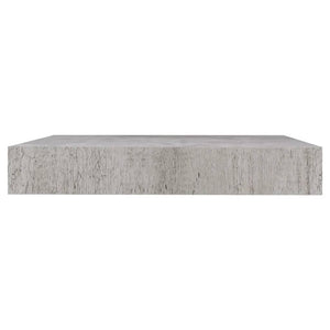 vidaXL Floating Wall Shelf Concrete Grey 23x23.5x3.8 cm MDF