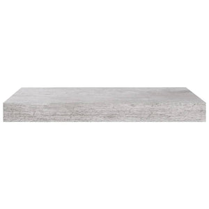 vidaXL Floating Wall Shelves 2 pcs Concrete Grey 40x23x3.8 cm MDF