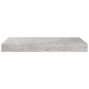 vidaXL Floating Wall Shelves 4 pcs Concrete Grey 40x23x3.8 cm MDF