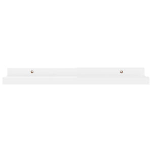 vidaXL Wall Shelves 2 pcs High Gloss White 40x9x3 cm