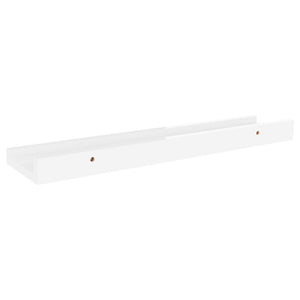 vidaXL Wall Shelves 2 pcs High Gloss White 40x9x3 cm