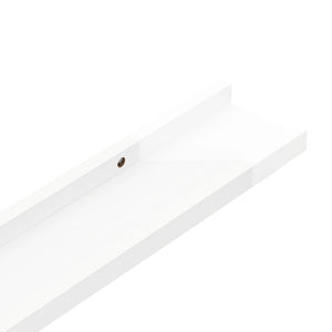 vidaXL Wall Shelves 2 pcs High Gloss White 40x9x3 cm