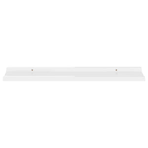 vidaXL Wall Shelves 2 pcs High Gloss White 80x9x3 cm