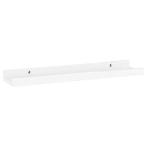 vidaXL Wall Shelves 4 pcs High Gloss White 40x9x3 cm