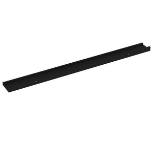 vidaXL Wall Shelves 2 pcs Black 100x9x3 cm