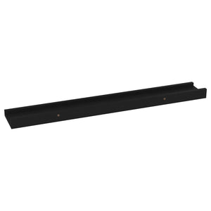 vidaXL Wall Shelves 4 pcs Black 60x9x3 cm