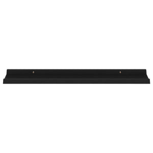 vidaXL Wall Shelves 4 pcs Black 80x9x3 cm