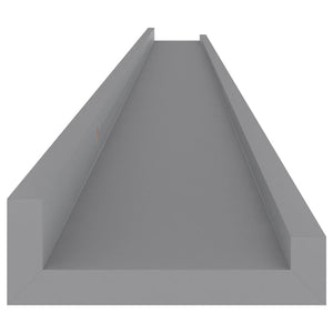 vidaXL Wall Shelves 2 pcs Grey 115x9x3 cm