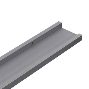 vidaXL Wall Shelves 2 pcs Grey 115x9x3 cm