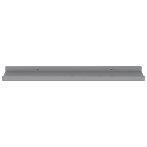 vidaXL Wall Shelves 4 pcs Grey 60x9x3 cm