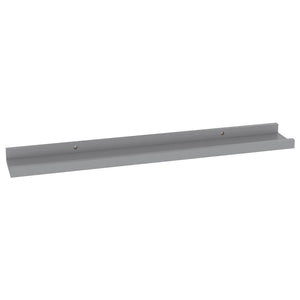 vidaXL Wall Shelves 4 pcs Grey 60x9x3 cm