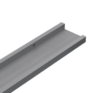 vidaXL Wall Shelves 4 pcs Grey 60x9x3 cm