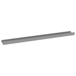 vidaXL Wall Shelves 4 pcs Grey 80x9x3 cm