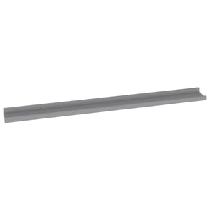 vidaXL Wall Shelves 4 pcs Grey 100x9x3 cm