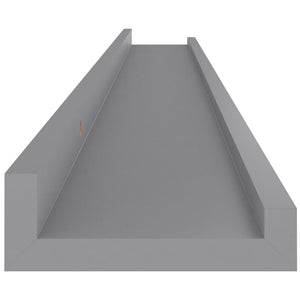 vidaXL Wall Shelves 4 pcs Grey 100x9x3 cm